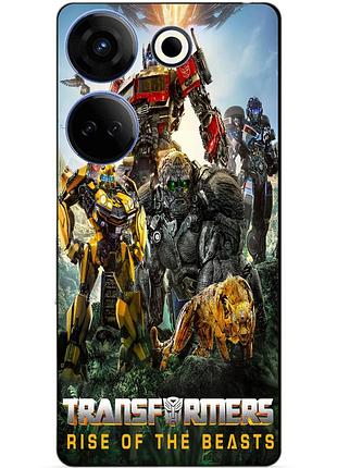 Силіконовий чохол бампер для tecno camon 20 pro зверобати трансформери transformers