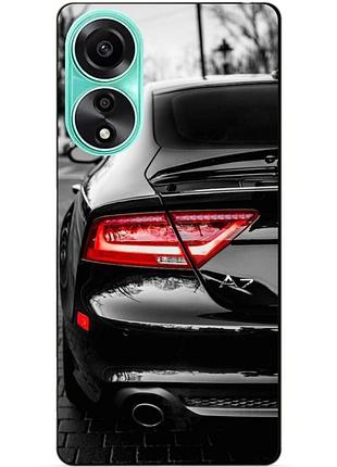 Силіконовий чохол бампер для oppo a78 з малюнком audi ауді машина авто