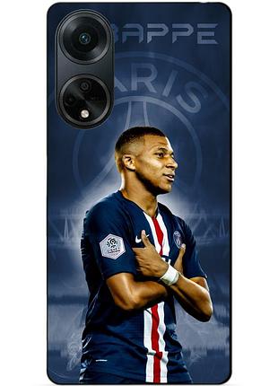 Силіконовий бампер чохол для oppo a98 з малюнком мбаппе псж mbappe