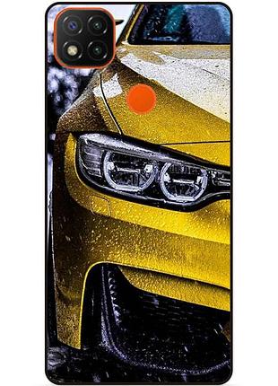 Чехол силиконовый бампер для xiaomi redmi 9c с рисунком bmw бмв машина авто