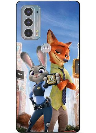 Силіконовий чохол бампер для motorola edge 20 з малюнком джуді зверополіс zootopia