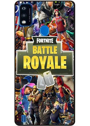 Силіконовий чохол бампер для zte blade a51 гра fortnite фортнайт