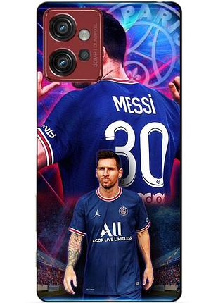 Силіконовий чохол бампер для motorola moto g32 з малюнком мессі псж messi