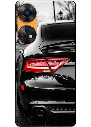 Силиконовый бампер чехол для oppo reno 8t с рисунком audi машина авто
