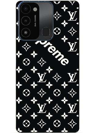 Силиконовый бампер чехол для tecno spark go 2022/spark 8c с рисунком суприм