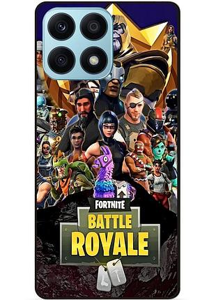 Силіконовий чохол бампер для huawei honor x8a з малюнком фортнайт fortnite