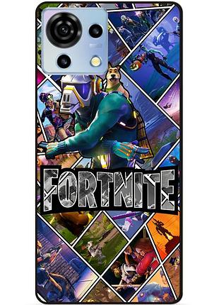 Чехол силиконовый бампер для zte blade v50 vita с картинкой фортнайт fortnite