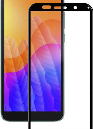 Защитное стекло full glue для huawei y5p черное 5d