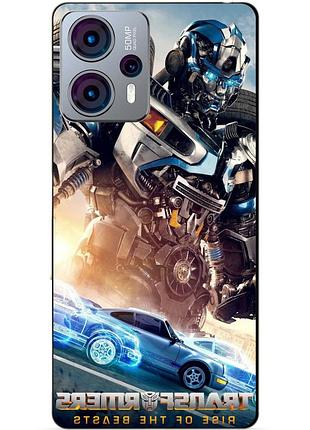 Силиконовый чехол бампер для motorola moto g13 с рисунком мираж трансформеры