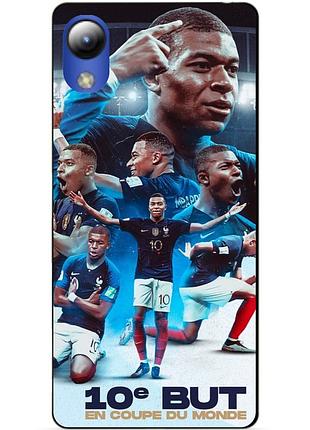 Силіконовий бампер чохол для zte blade l8 з малюнком мбаппе франція mbappe