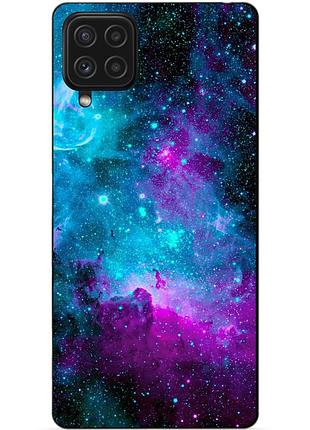 Чехол силиконовый бампер для samsung a12 с рисунком галактика космос