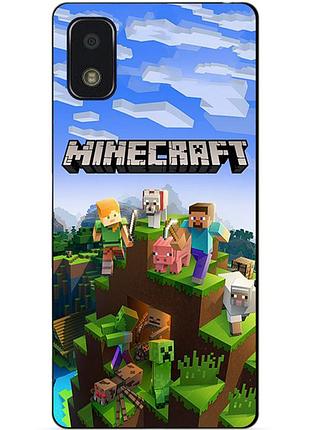 Силіконовий чохол бампер для zte blade l210 з малюнком minecraft майнкрафт