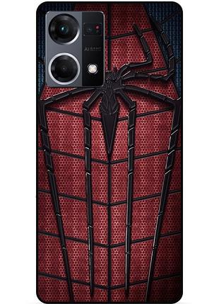 Силіконовий чохол бампер для oppo reno 7 з картинкою людина-павук spider man