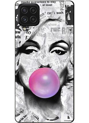 Чехол силиконовый бампер для samsung a22 с рисунком мэрилин монро marilyn monroe
