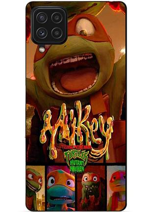 Чехол силиконовый бампер для samsung m32 с рисунком майки mikey черепашки ниндзя