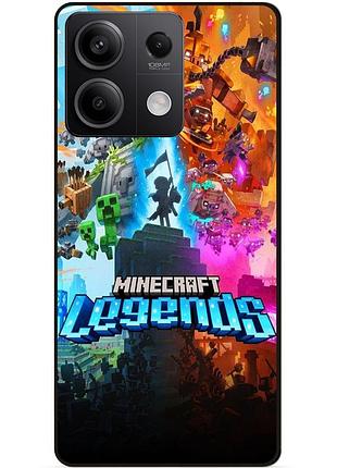 Чехол силиконовый бампер для xiaomi redmi note 13 5g игра майнкрафт minecraft