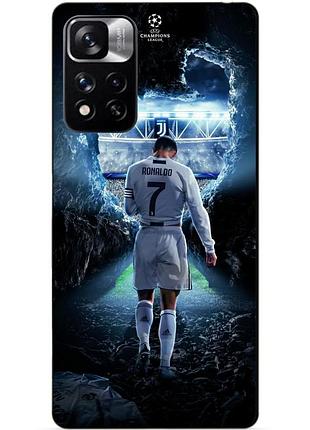 Силіконовий чохол бампер для xiaomi redmi note 11 pro plus 5g з малюнком ronaldo роналдо