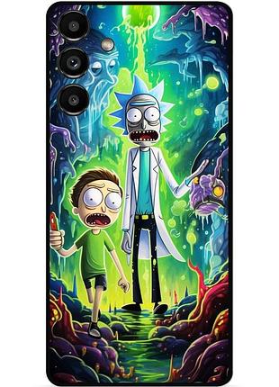 Силіконовий чохол бампер для samsung a36 з малюнком рік і морті rick and morty