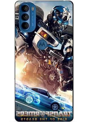 Силиконовый чехол бампер для motorola moto g31 с рисунком мираж трансформеры