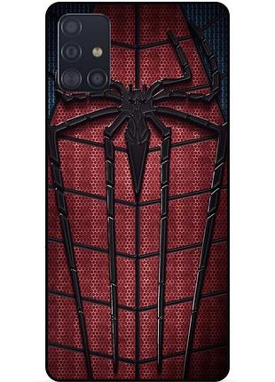 Силіконовий чохол бампер для samsung a51 з картинкою людина-павук spider man