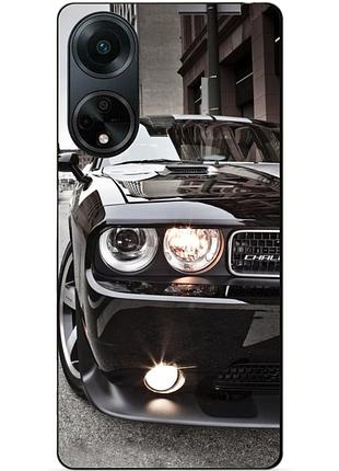 Силиконовый бампер чехол для oppo a98 с рисунком dodge машина авто