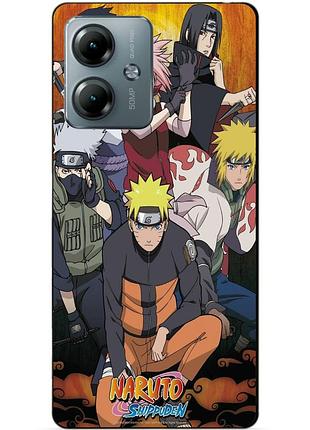 Силіконовий чохол бампер для motorola moto g14 з малюнком naruto наруто аніме