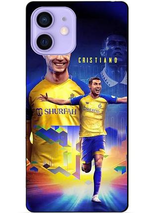 Силіконовий чохол бампер для iphone 12 mini з малюнком роналдо аль наср ronaldo