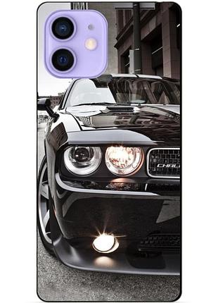 Силіконовий чохол бампер для iphone 12 mini з малюнком dodge додж машина авто