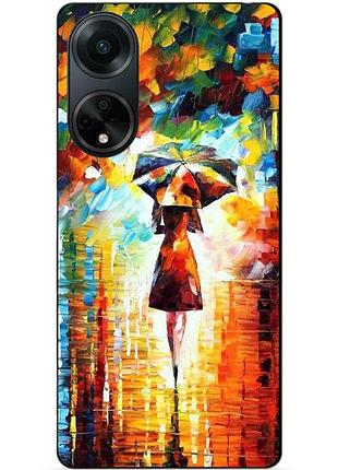 Силіконовий бампер чохол для oppo a98 з малюнком прогулянка
