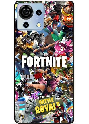 Чехол силиконовый бампер для zte blade v50 vita с картинкой fortnite фортнайт