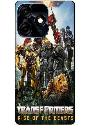 Силіконовий чохол бампер для tecno spark 10c зверобати трансформери transformers