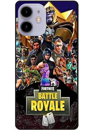 Силіконовий чохол бампер для iphone 11 з малюнком фортнайт fortnite