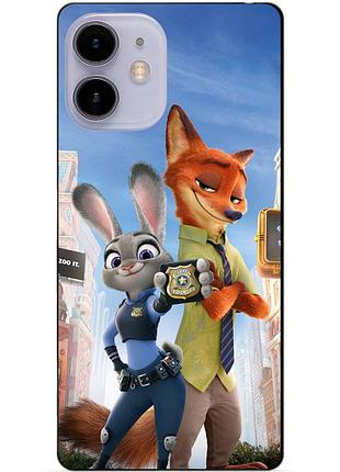 Силиконовый чехол бампер для iphone 11 с рисунком джуди зверополис zootopia