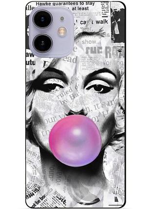 Силиконовый чехол бампер для iphone 11 с рисунком мэрилин монро marilyn monroe