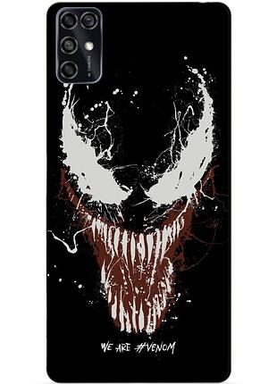 Чехол силиконовый бампер для zte blade v2020 smart с рисунком веном venom