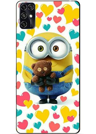 Чехол силиконовый бампер для zte blade v2020 smart с рисунком миньон боб minion