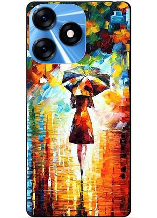 Силіконовий чохол бампер для tecno spark 10 з малюнком прогулянка