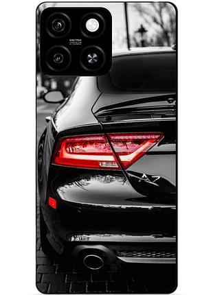 Чехол силиконовый бампер для zte blade a55 с рисунком audi ауди машина авто