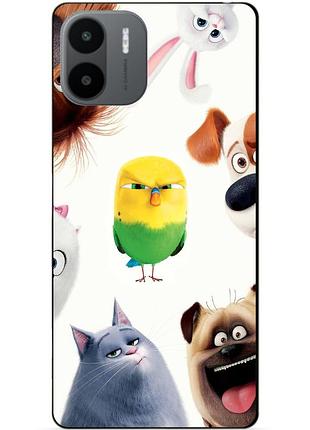Силиконовый чехол бампер для xiaomi redmi a2 / a1 с рисунком тайная жизнь домашних животных