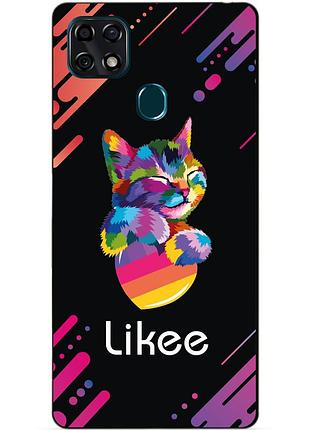 Силіконовий чохол бампер для zte blade 20 smart з малюнком likee лайки