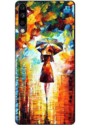 Чехол силиконовый бампер для zte blade a7 2020 с рисунком прогулка