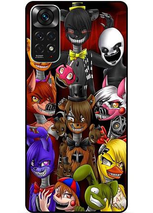 Силіконовий бампер чохол для xiaomi redmi note 11s / note 11 з малюнком freddy фредді аніматроніки