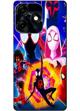 Силиконовый чехол бампер для tecno spark 10c с картинкой spider man человек паук