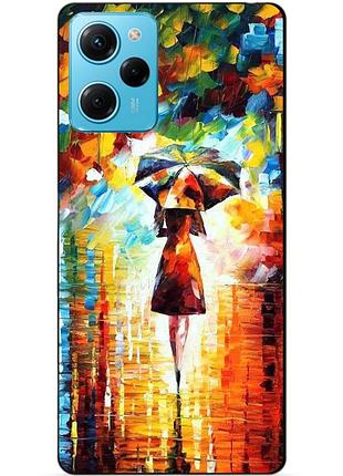 Силиконовый чехол бампер для xiaomi redmi note 12 pro speed edition с рисунком прогулка