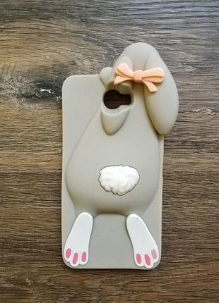 Об'ємний 3d чохол для huawei y5ii y5 ii заєць moschino сірий