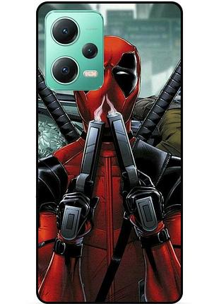 Силіконовий бампер чохол для xiaomi redmi note 12 5g з малюнком дедпул deadpool