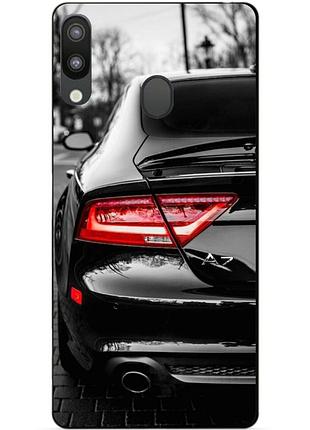 Чехол силиконовый для samsung m20 с рисунком audi