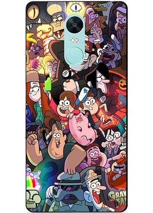 Силіконовий бампер чохол для xiaomi redmi note 4x з малюнком gravity falls