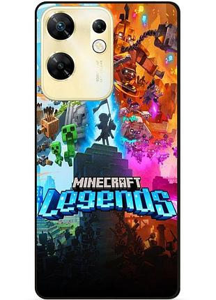 Чехол силиконовый бампер для infinix zero 30 4g игра майнкрафт minecraft