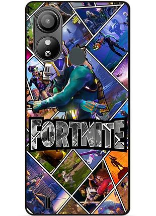 Силіконовий чохол бампер для zte blade l220 з картинкою фортнайт fortnite